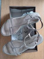Sandalette  Tamaris  Gr.38  taupe/ silber Niedersachsen - Winsen (Aller) Vorschau