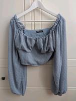 Langärmliges Crop-Top, Bluse, SHEIN, blau, M/38, neu & ungetragen Dresden - Cotta Vorschau