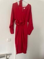 ASOS Design- Midikleid aus Satin in rot Bergedorf - Hamburg Billwerder Vorschau
