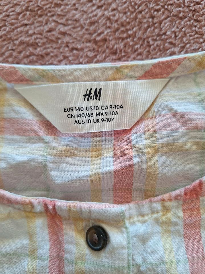 Kleid Sommerkleid Blusenkleid Gr. 140 von H&M bunt gestreift in Hamburg