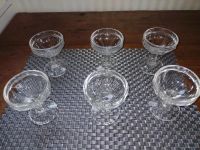 6 kleine Eisschalen Glas 60 er Jahre "Rarität Bayern - Schlüsselfeld Vorschau