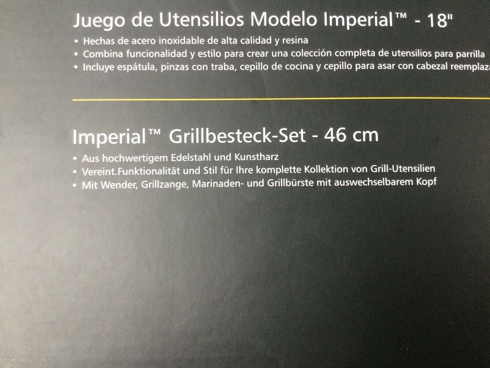 Broil King Besteck - Set Imperial 4 teilig Grillzange Reinigungsb in Neuenhaus