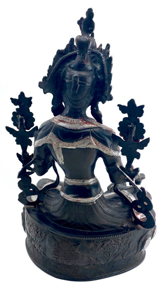 Grüne Tara Shyama-Tara … 11kg · 47,5cm … Messingstatue … Indien in Köln