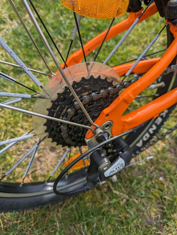 NALOO Chameleon 20" „orange“ Kinder-Fahrrad mit Zubehör in Halle