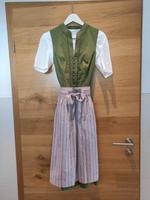 Wunderschönes traditionelles Dirndl in Grün und Rose mit Schließe Bayern - Essenbach Vorschau