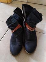 Stiefeletten, Echtleder, Velours, schönes Blau Bayern - Augsburg Vorschau