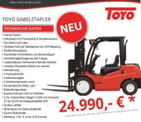 Toyo Gabelstapler D20 Duplex / Triplex 50PS Kubota Diesel NEU Niedersachsen - Gifhorn Vorschau