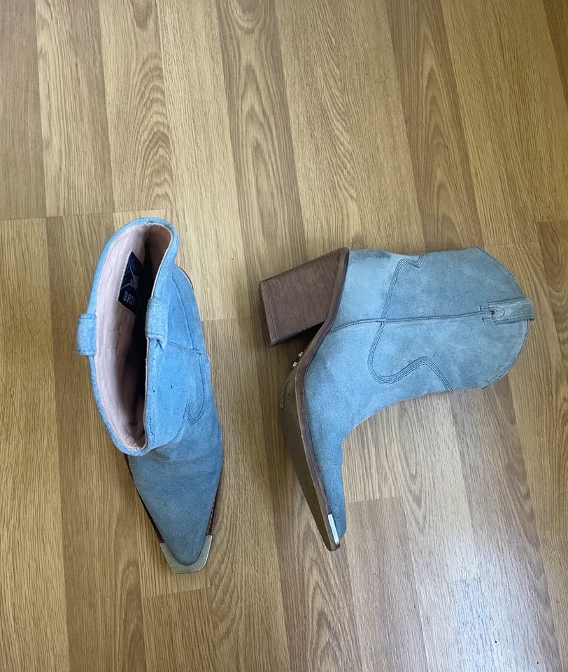 Bronx blaue vintage Cowboy Boots short Größe 39 in München