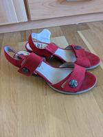 Jana Sandalen Leder Rot Gr. 39 neuwertig Friedrichshain-Kreuzberg - Friedrichshain Vorschau