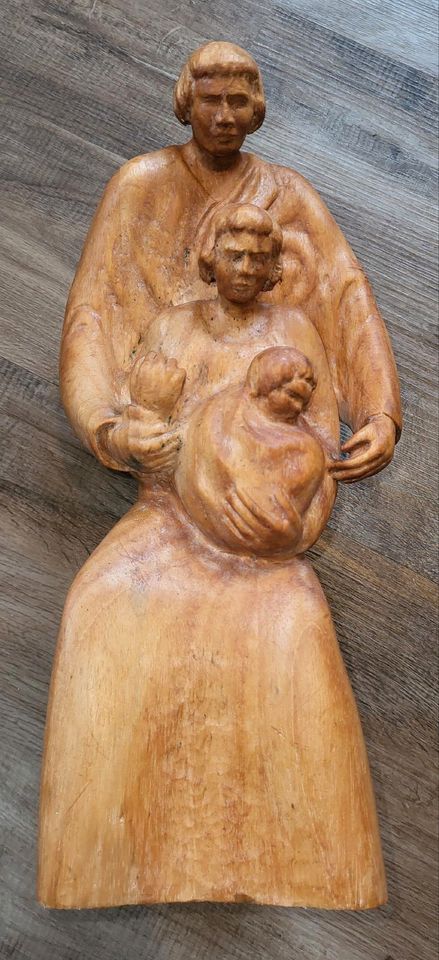 Holz Figur Skulptur geschnitzt Bildhauer Figurengruppe alt antik in Leipzig