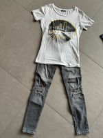 ✨Liu Jo | destroyed Jeans mit Glitzer und T-Shirt | Gr.S | Top ✨ Dresden - Äußere Neustadt Vorschau