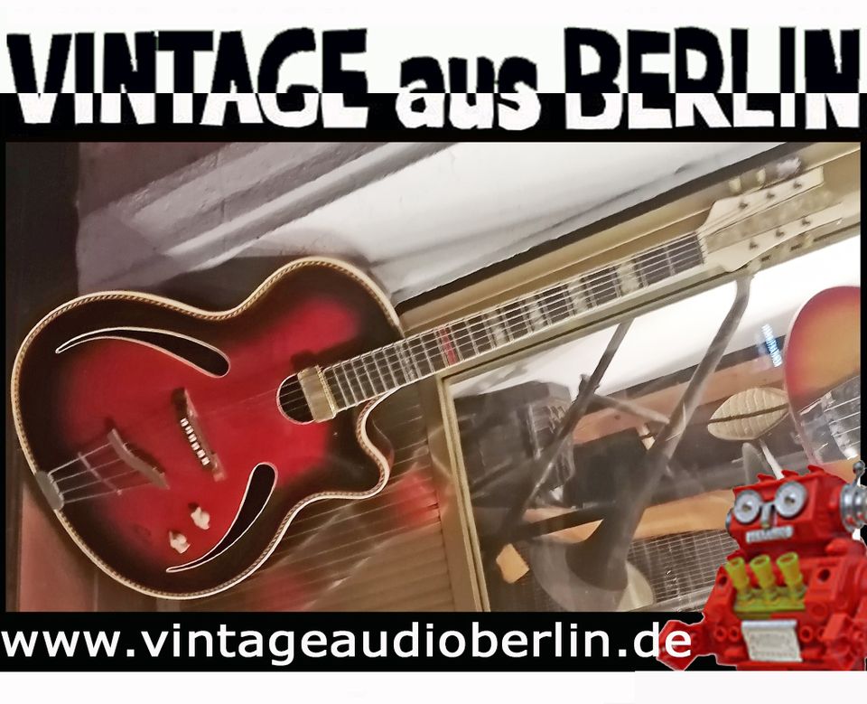 seltene alte deutsche Jazzgitarre von Walter Penzel, Rot am See in Berlin