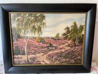 Bild "Blühende Heide" handgemalt auf Leinwand mit Rahmen Thüringen - Gera Vorschau