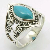 NEU solide 925 Sterling Silber Ring mit echtem Türkis, Gr. 9,5 Leipzig - Dölitz-Dösen Vorschau