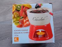 Schoko Fondue Neuwertig Keramik Schokoladen fondue mit gabel Baden-Württemberg - Bad Saulgau Vorschau