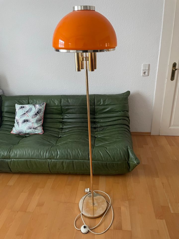 Stehlampe Kaiser 70er Space Age orange in Arnsberg