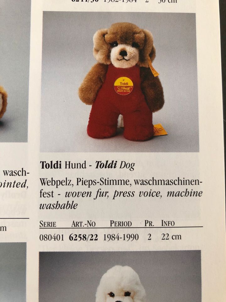 Steiff Toldi Hund in Mönchengladbach