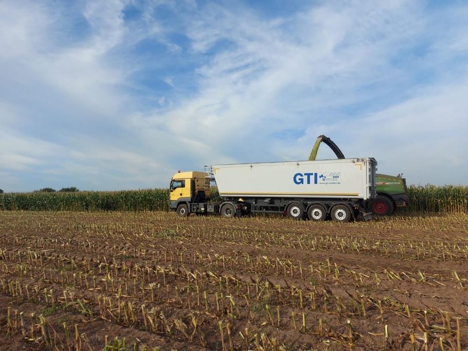 Schüttguttransport, Erdmulde, Dumper, Muldenkipper in Bröckel