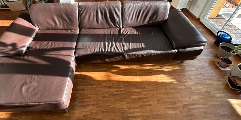Sofa / Couch von W. Schillig aus Echtleder (3 m x 1,55 m) in Erlangen
