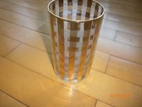 schöne italienische Designer Glas Vase handbemalt gold Höhe Dortmund - Holzen Vorschau