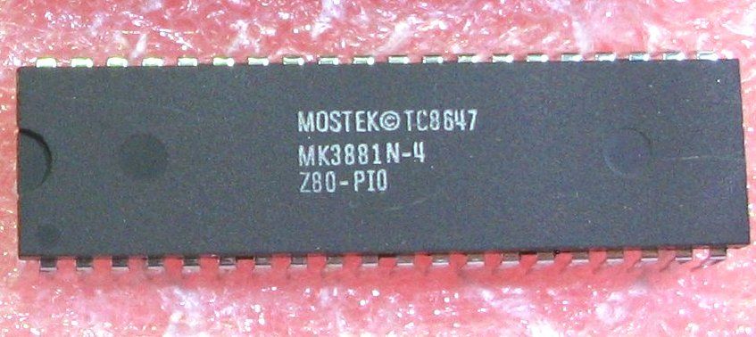 IC MOSTEK TC8647 / MK3881N-4 / Z80-PIO - 40 pins - NOS in Biebesheim