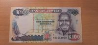 100 Kwacha Banknote aus Sambia von 1991 Hessen - Griesheim Vorschau