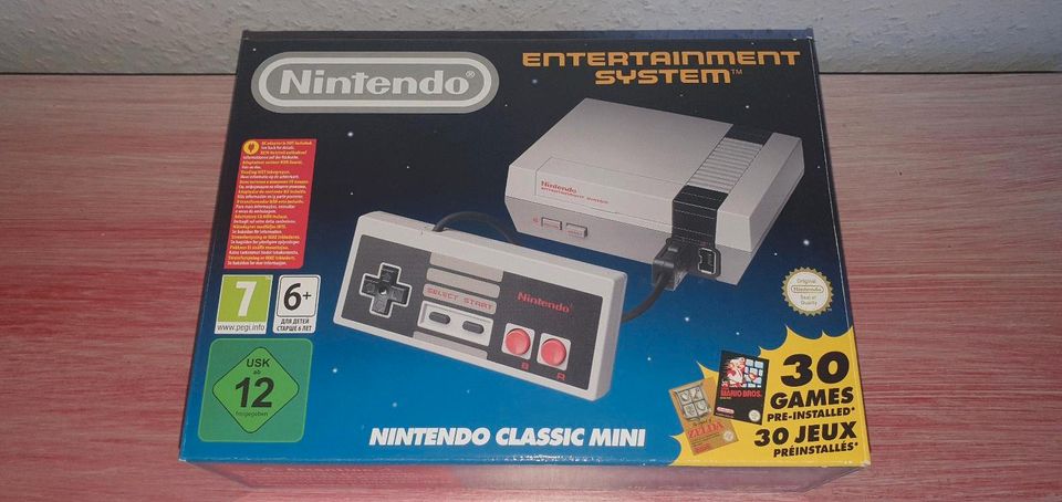 Nintendo NES Classic Mini mit 30 installierten Spielen in Rätzlingen bei Haldensleben