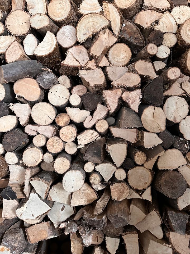 15 Ster Holz Brennholz Kaminholz Mischholz Buche trocken 25 cm in Steinmauern