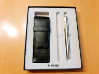 Parker Füllfederhalter Silber mit Leder Etui, Patrone und Box Saarland - Bous Vorschau