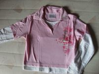 Gr 122-128 Langarmshirt 2-Lagen-Optik rosa-weiß Langarm-Shirt Rheinland-Pfalz - Kirn Vorschau