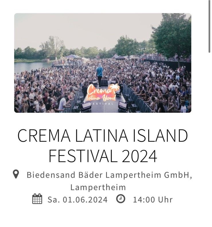 3x Crema Latina Tickets in Frankenthal (Pfalz)