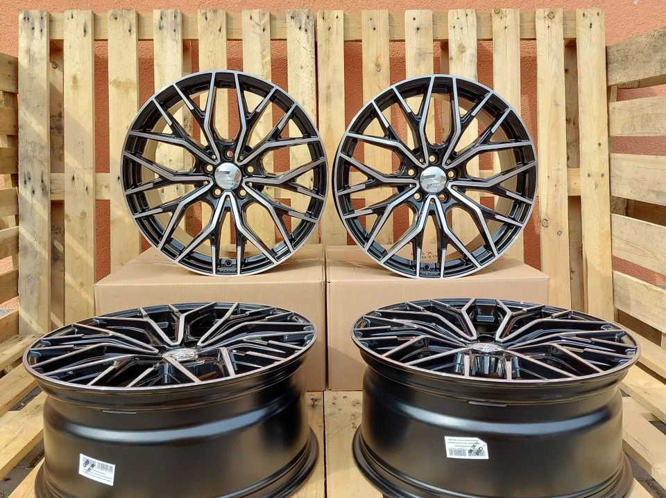 ⭐20 Zoll Felgen Wheelworld WH37 8,5x20 ET42 schwarz poliert Alufelgen neu Mercedes-Benz C-Klasse W205 W206 Vito Mixto (Double Cabin) W447 Vito Kasten W447 Vito Tourer W447 C-Klasse T-Model S205 S206 in Schmalkalden