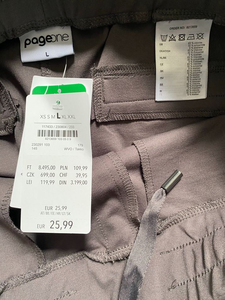 Hose Schlupfhose von Takko neu Gr. L Taupe in Leopoldshöhe