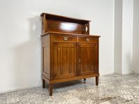 WMK Wunderschöne und sehr gut erhaltene antike Anrichte aus vollem Holz mit Schubladen & hübschem Aufsatz, um 1910 # Schrank Kredenz Geschirrschrank Kommode Küchenschrank Sideboard Jugendstil Vinta Friedrichshain-Kreuzberg - Friedrichshain Vorschau