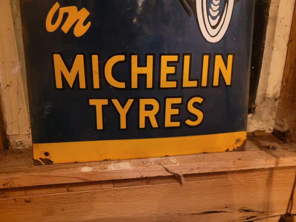 Michelin emailschild email schild werkstatt deko Werbung in Hermsdorf