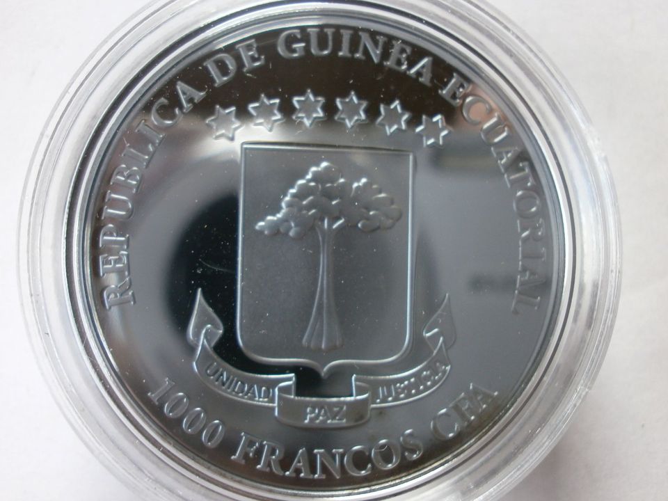 Äquatorial-Guinea 1000 CFA 2018 Vanidad Crystal Skull 1 Oz Silber in Aalen