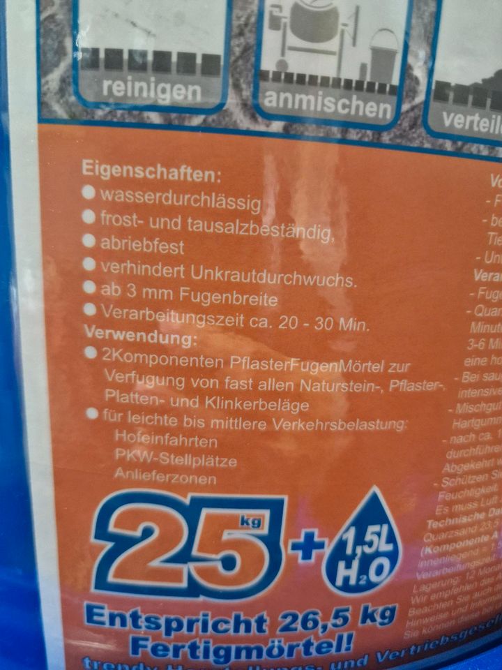 Trendy Fix Pflasterfugenmörtel 2K Garageneinfahrt Garten/Pflaster in Neunkirchen-Seelscheid