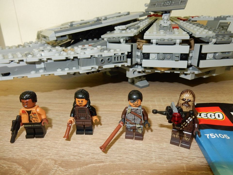 Lego Star Wars 75105 "MILLENNIUM FALCON" mit allen FIGUREN, BA! in Stade