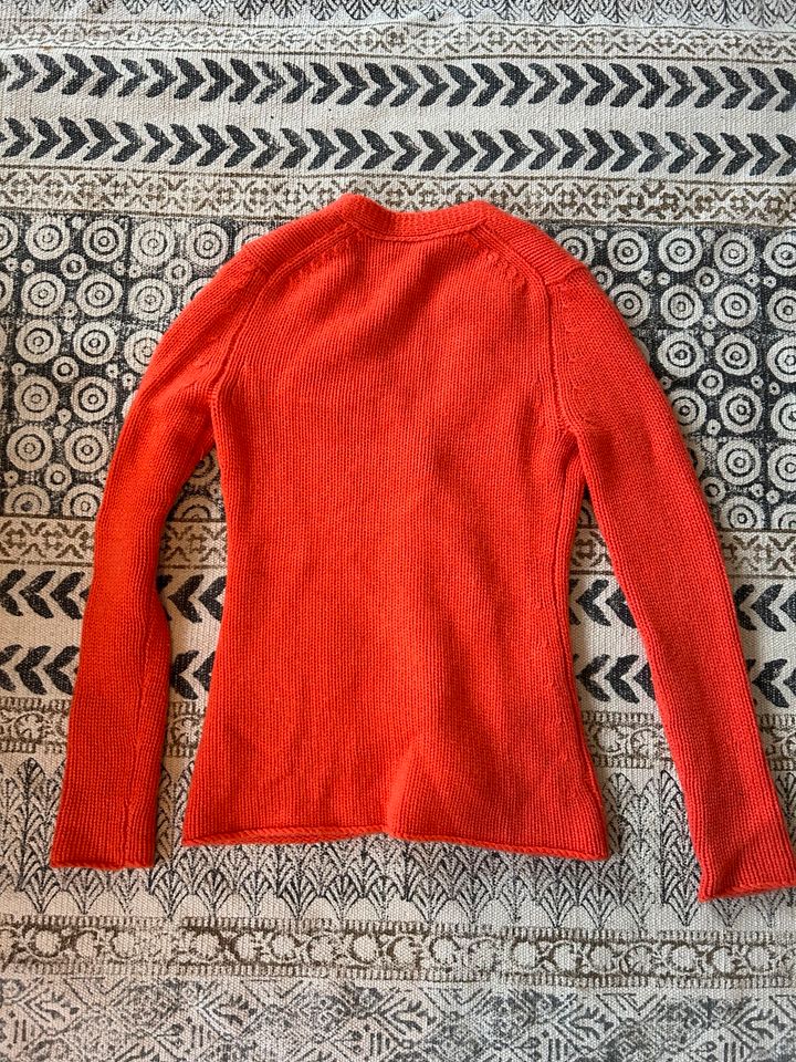 van Laack Strickjacke 100 % Cashmere Orange/Rot Gr 36/38 in Osnabrück