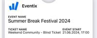 2 Weekend Tickets - Summer Break Festival 2024 Gießen Hessen - Herbstein Vorschau