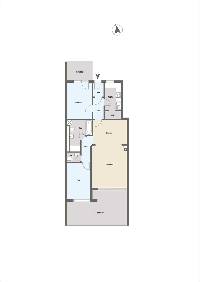 *M19* 3-Zimmer-Wohnung mit Terrasse in Mainaschaff in Mainaschaff