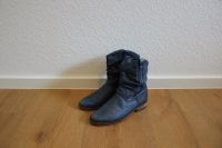 Blaue Vintage Leder Stiefel, Gr. 37, 100% Leder Baden-Württemberg - Freiburg im Breisgau Vorschau