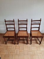 6 antike Stühle aus Holz mit Korbgeflecht Saarland - Spiesen-Elversberg Vorschau