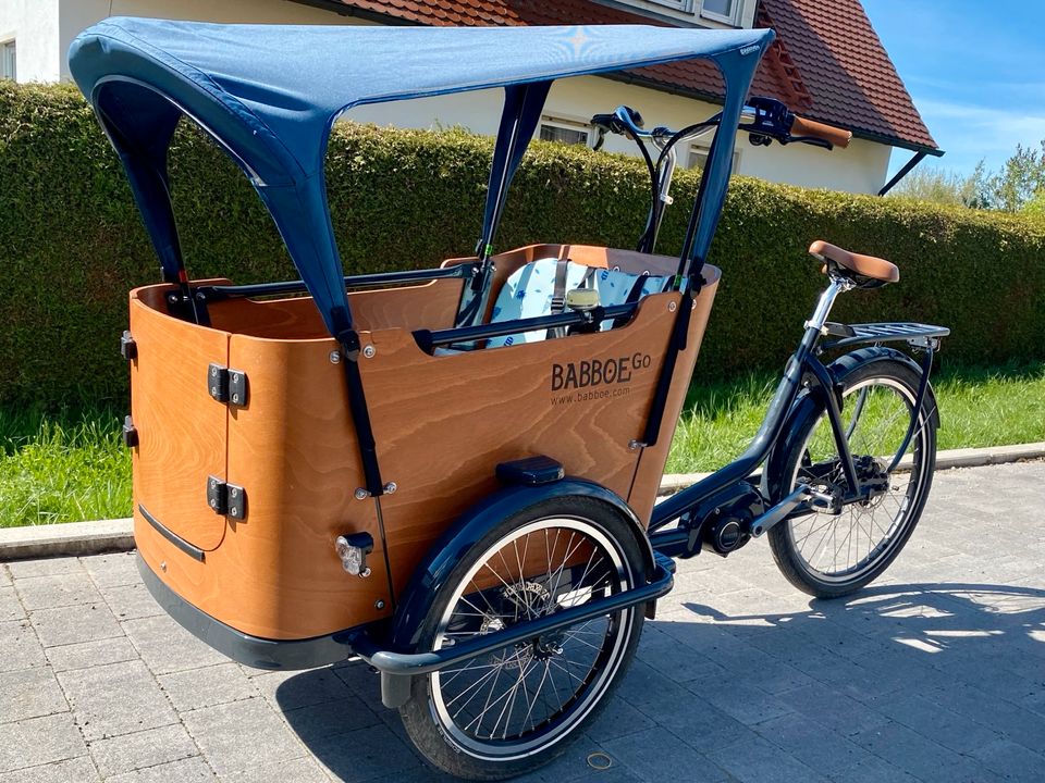 Babboe Go-Mountain Lastenfahrrad +Ausstieg nach vorne+Zubehör in Schnaittach