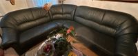 Echtleder Couch / Sofa in Nachtgrün 5 Sitzer mit Sessel Baden-Württemberg - Göppingen Vorschau