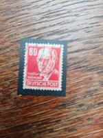 Rote 80-Pf-Marke DDR Thälmann – Michel-Nr. 340 von 1952 Sachsen - Ottendorf-Okrilla Vorschau