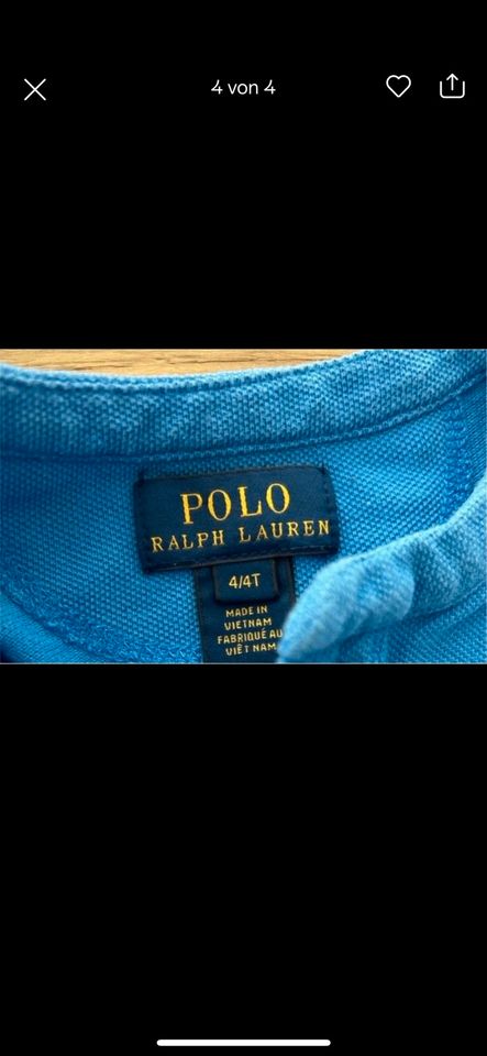 Polo Ralph Lauren T-Shirt Gr.4 in gutem Zustand in Düsseldorf