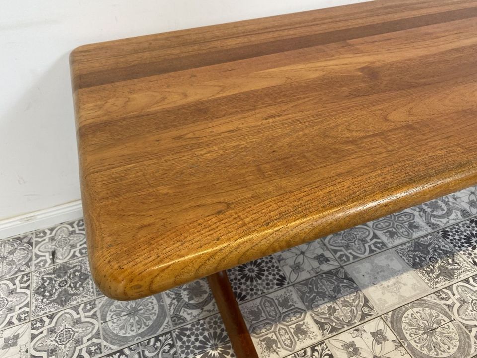 WMK Schöner und gut erhaltener Danish Designer Couchtisch von Glostrup Møbelfabrik aus massivem Teakholz # Tisch Wohnzimmertisch Skandinavisch Teak Vintage - Lieferung möglich in Berlin