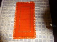 Tischdecke Tischläufer aus Wolle  orange -Vintage 60/70iger Jahre Dithmarschen - Heide Vorschau