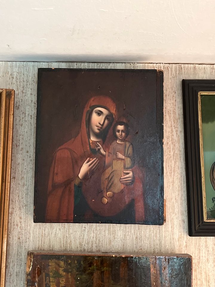 10 antike Heiligen  Bilder gemalt  heilige Maria Jesus Landschaft in Köln